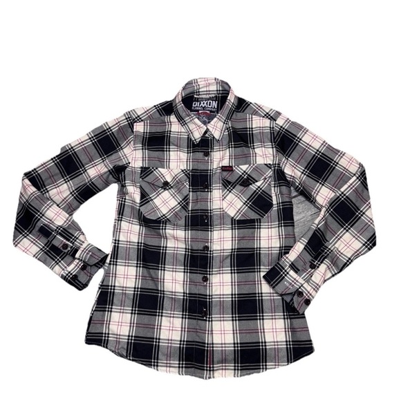DIXXON Tops - NWOT Dixxon Flannel Long Sleeve Shirt "Cro Mags" Alpha Omega Woman’s Medium
